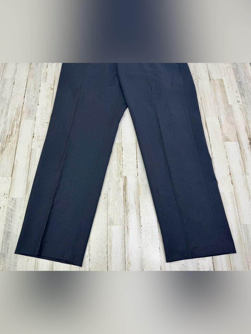 J.Crew Pants Mens 35x32 Navy Blue Wool Dress Suit Trouser - Picture 3 of 10